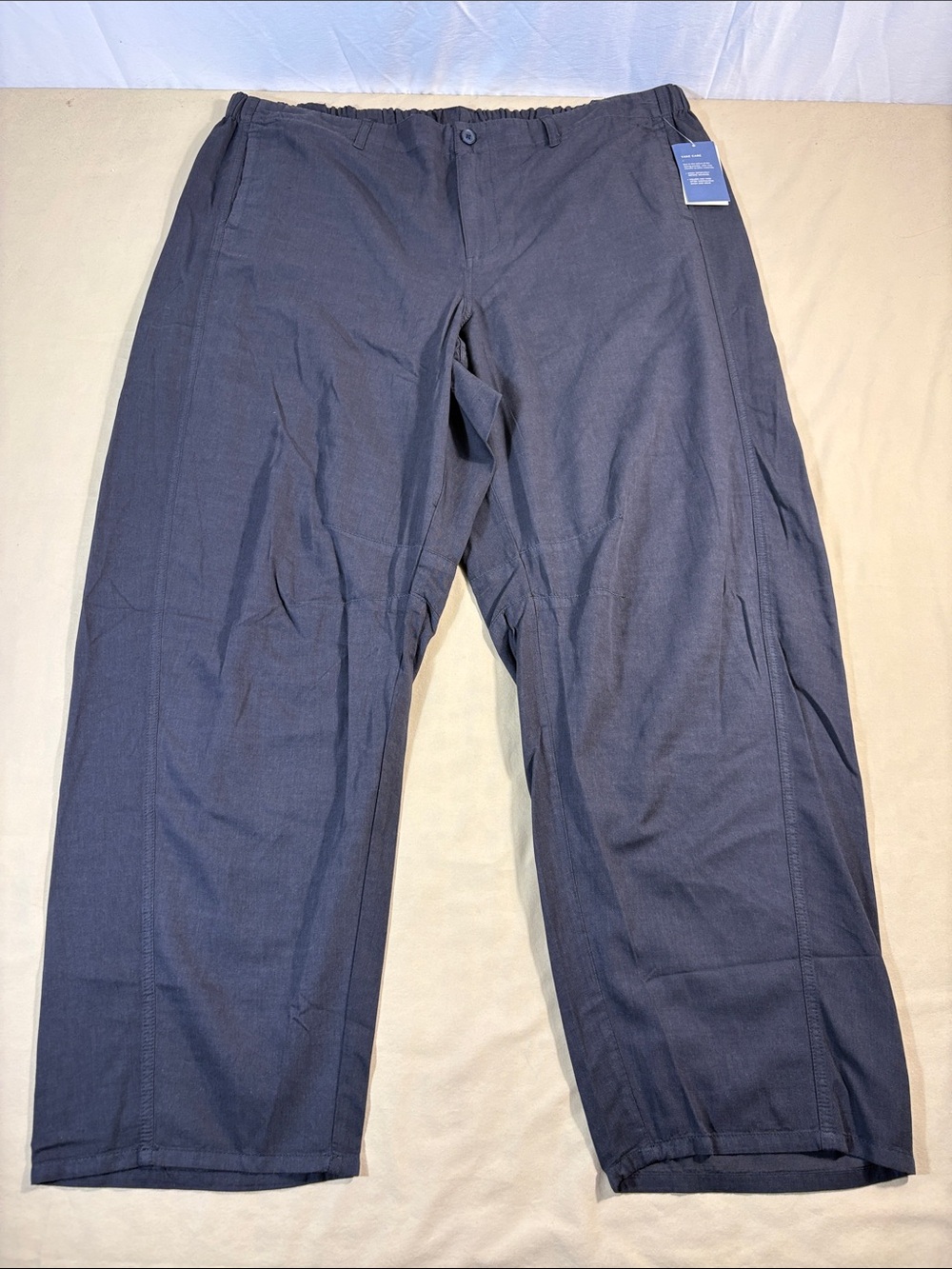 Universal Thread Charcoal Grey Barrel Leg Cotton Blend Lightweight Pants 20 NWT